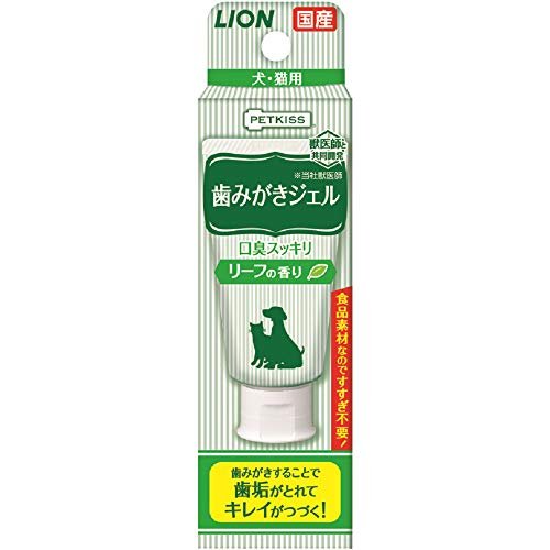 LION(ライオン) ペットキッス (PETKISS) 歯みがきジェル リーフの香り